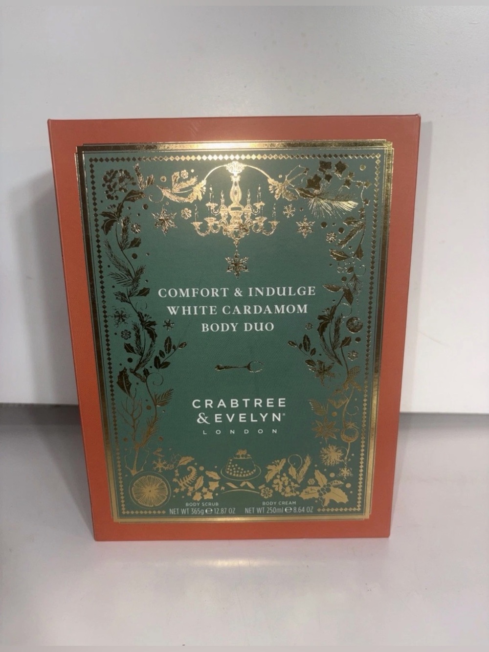 CRABTREE & EVELYN White Cardamom Scent & Body Scrub & Body Cream Duo Wash Lotion